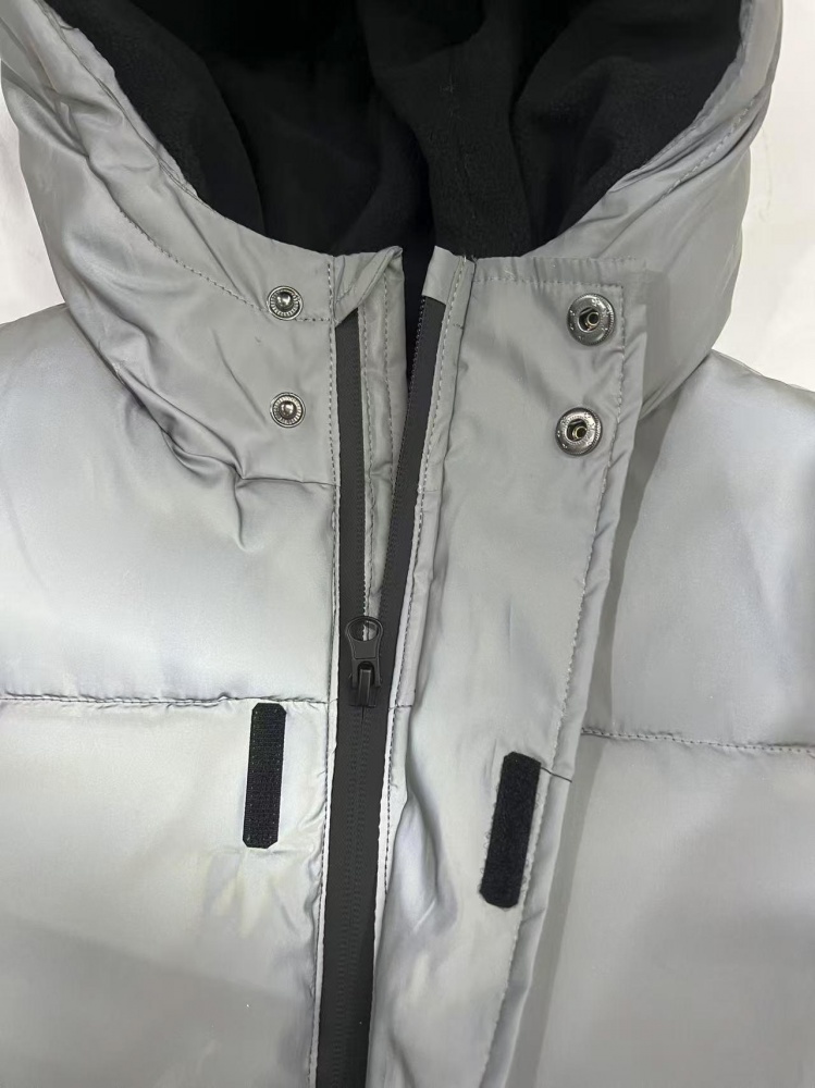 Куртка-пуховик для мальчиков HW р.128–134 серый REFLECTIVE JACKET