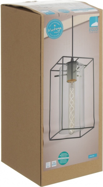 Светильник подвесной Eglo Loncino 1x60 Вт E27 черный 