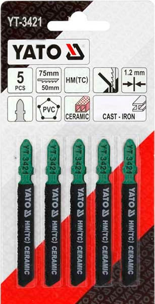 Пилочка для электролобзика YATO 5 шт. YT-3421