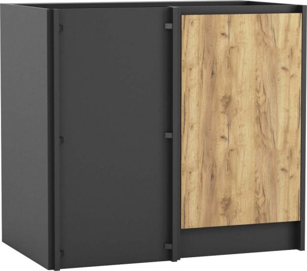 Тумба нижняя угловая МС Идея КРАФТ НЩУП (правый) 90/82/525 универсальная щит крафт золотой Грейд