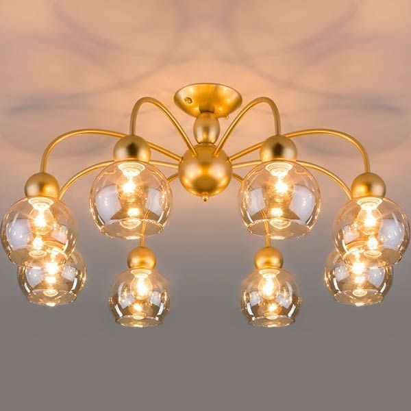 Люстра потолочная Strotskis Fabia 30148/8 8x60 Вт E14 перламутрово-золотой 