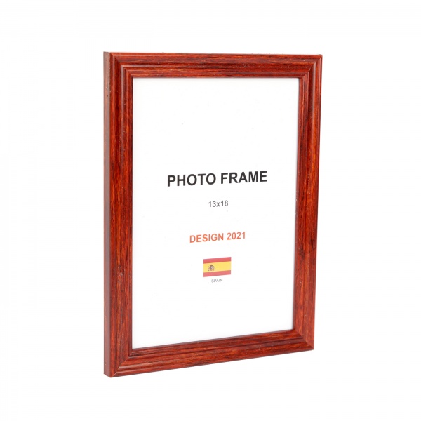 Рамка для фото 1 фото 13х18 см червоне дерево 