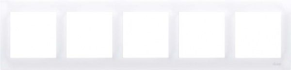 Рамка п'ятимісна Simon Premium універсальна білий DR5/11