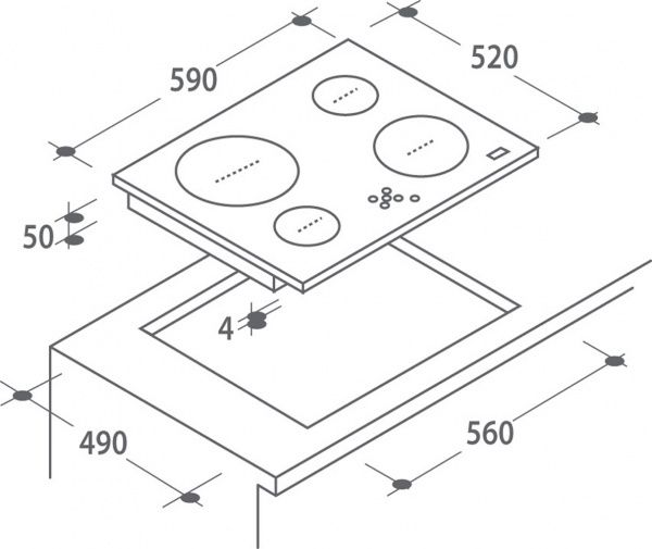 Варильна поверхня Candy CH 642 DVT