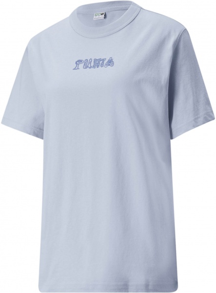 Футболка Puma Downtown Relaxed Graphic Tee 53357921 р.XS блакитний