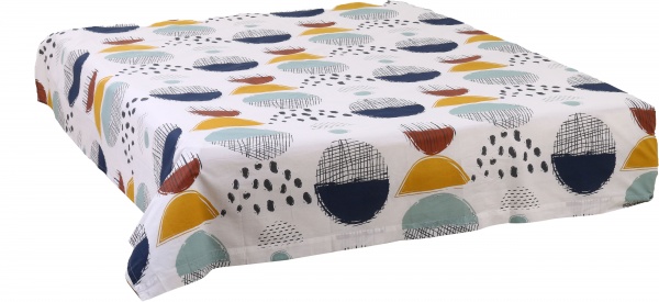 Простирадло Lorient 230x240 см білий із принтом Today 