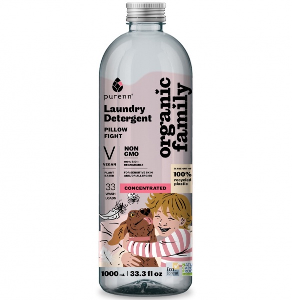 Гель для машинной стирки ORGANIC FAMILY Pillow flight неароматизированый 1 л 