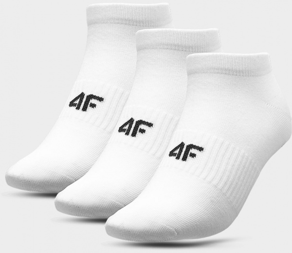 Носки 4F SOCKS CAS F156 (3PACK) 4FSS23USOCF156-10S р.39-42 белый