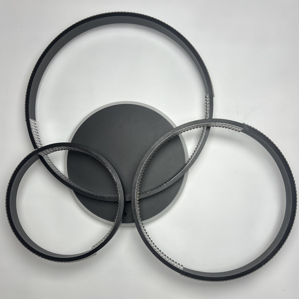 Люстра світлодіодна Luminaria 100 Вт LED-модуль чорний AKRILIKA ROUND 100W 4R BLACK