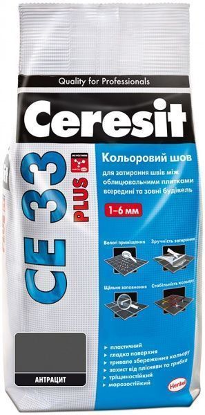 Фуга Ceresit CE 33 Plus 116 2 кг антрацит