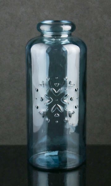 Ваза стеклянная голубая ALPINE 35 см San Miguel