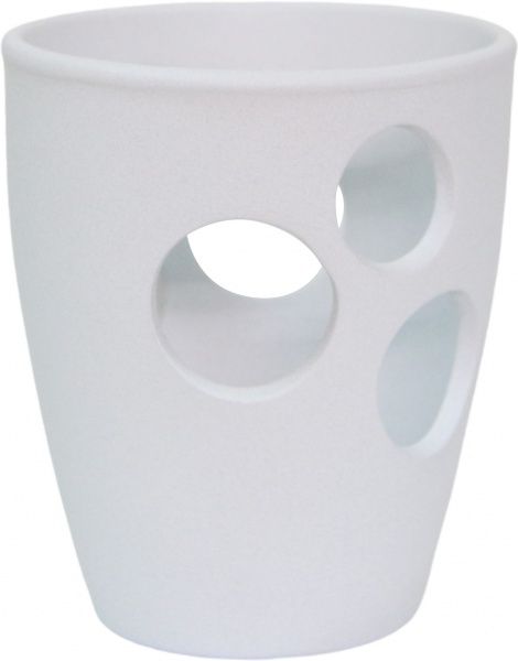 Горшок керамический Ориана-Запорожкерамика Орхидейниця крошка круглый 1,3 л белый 