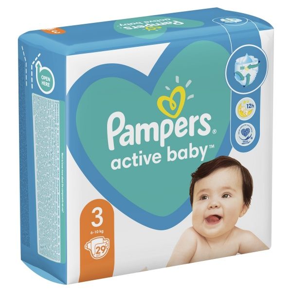 Подгузники Pampers Active Baby Размер 3 (6-10 кг) 29 шт.