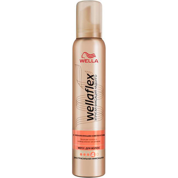 Мус для волосся Wellaflex зі зволожувальним комплексом екстрасильна фіксація 200 мл