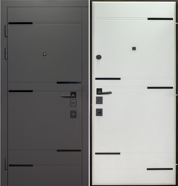Двері вхідні Булат Термо Мегаполис 528 мусонне дерево / мусонне дерево світле 2050x850 мм ліві