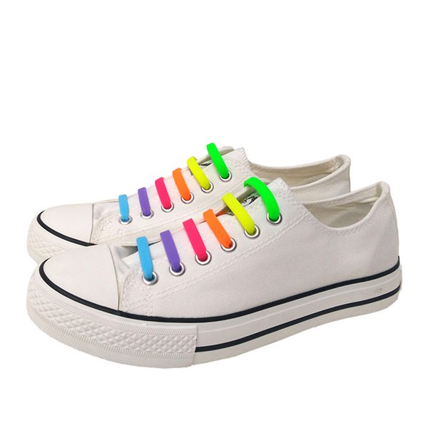 Шнурки силиконовые AntiLaces Kids 38 мм 12 шт. разноцветный