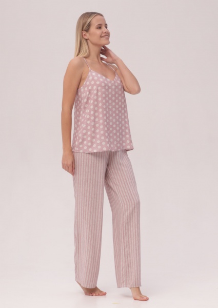 Майка женская Roksana Nika №1326/67001 р. 46 розовый с принтом