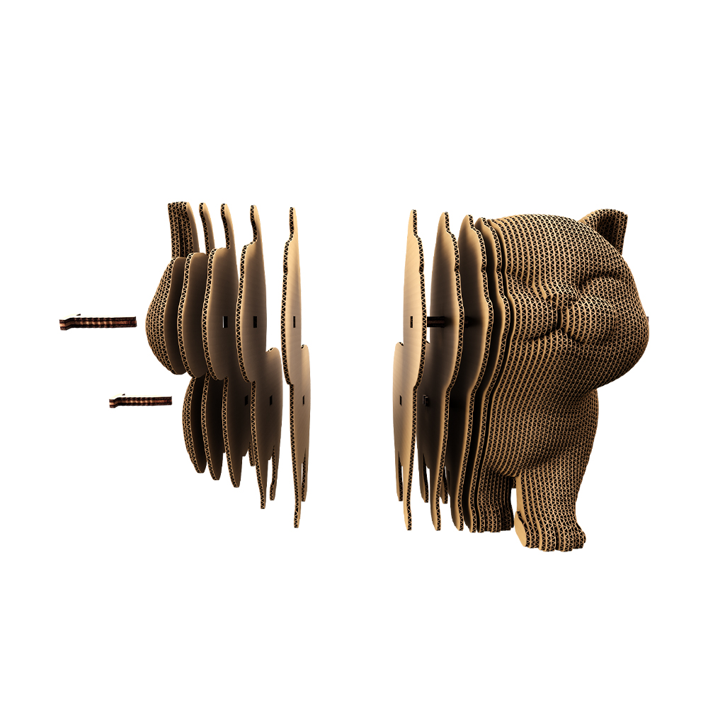 Конструктор картонный Cartonic 3D Puzzle WALKING KITTEN CARTMNWALK