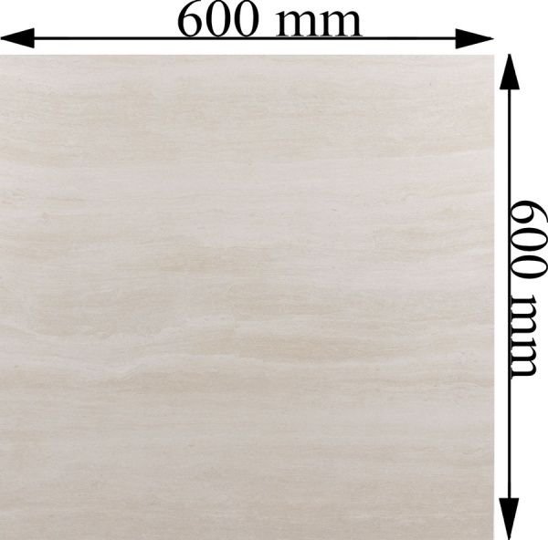 Плитка Allore Group Travertine Ivory F P 600x600 R Mat 2