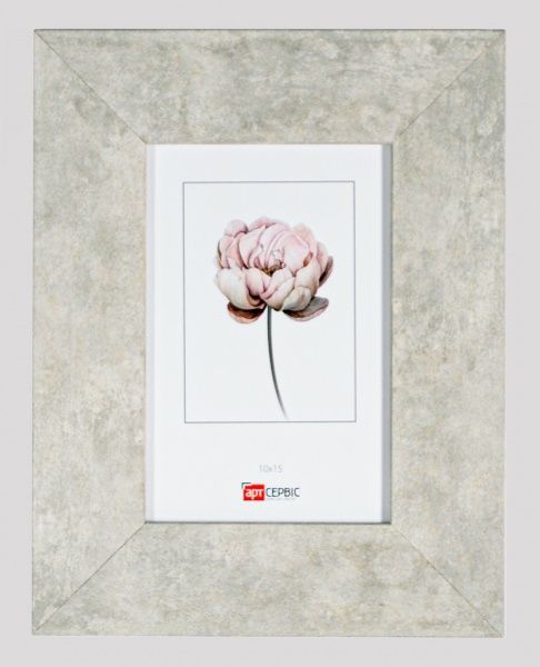 Рамка для фото Арт-Сервіс ЭА-01711 10x15 см бетон світлий 