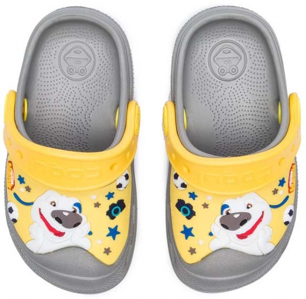 Сабо Coqui TT&F Mid. grey/Yellow 9382-604-4812 р.EUR 25/26 серо-желтый