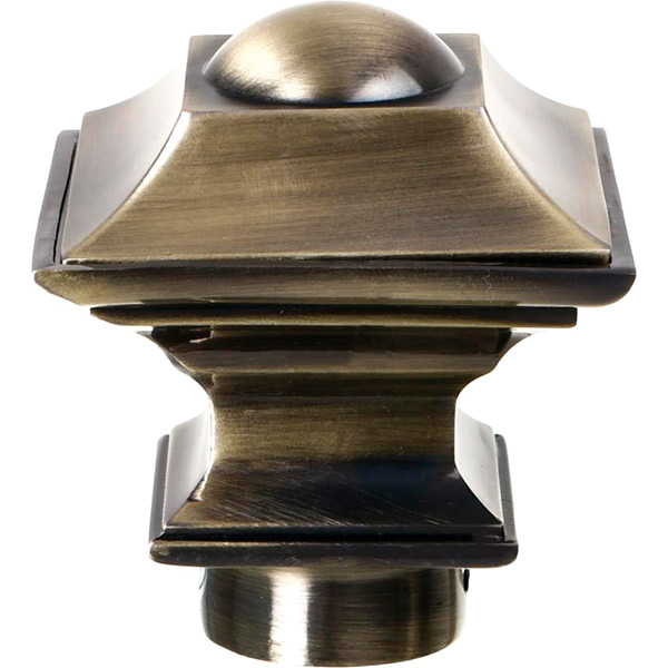 Наконечник Верди Cardinal наборной d25 мм антик 