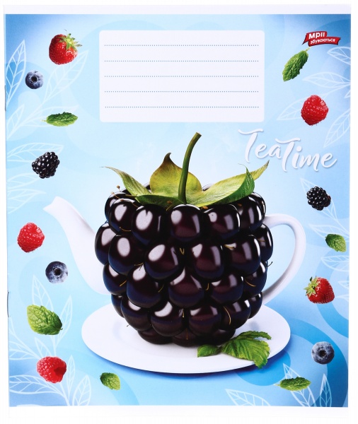 Зошит шкільний 12 аркушів у косу лінію в асортименті Мрії збуваються