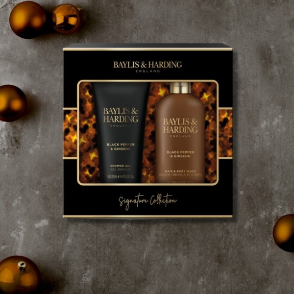 Набір подарунковий для чоловіків Baylis&Harding Signature Men's Black Pepper&Ginseng (BH21BP2PSET)