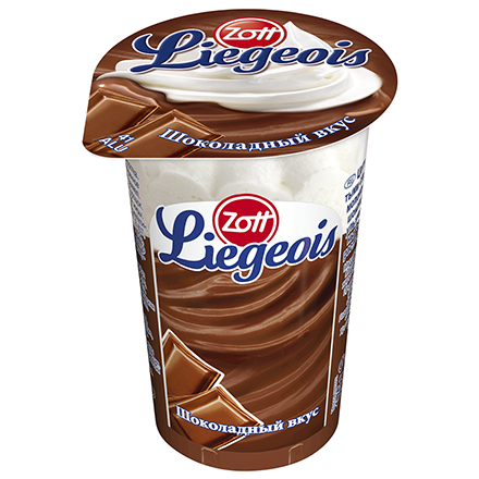 Десерт Zott Liegeois зі збитими вершками шоколадний 175 г 