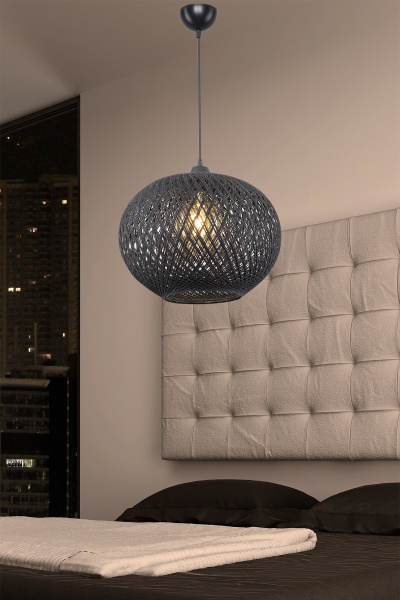 Підвіс Luna Yumak 1x60 Вт Е27 чорний MDL.4747 