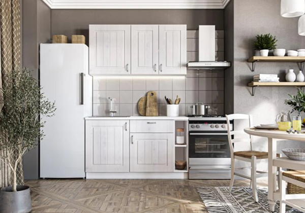 Кухня модульна Грейд МС Мері_СОСНА МДФ 1,4м сосна прованс/білий