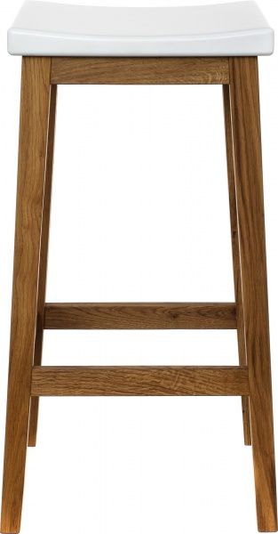 Табурет барний Скіф МП Аміго білий / дуб 