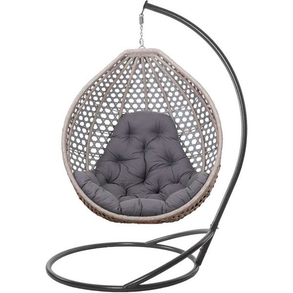 Кресло-кокон Колибри 1200х730х1050 см серый