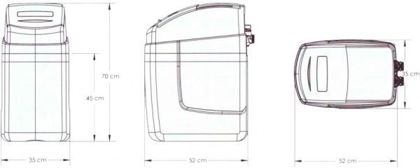 Фільтр Ecosoft компактний знезалізнення та помякшення води FK1018CABCEMIXC 70 см