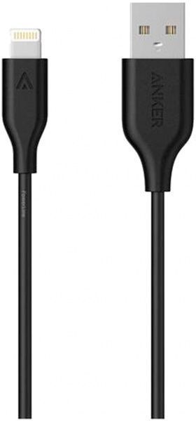 Кабель Anker Lightning – USB 0,9 м чорний Powerline Lightning V3 
