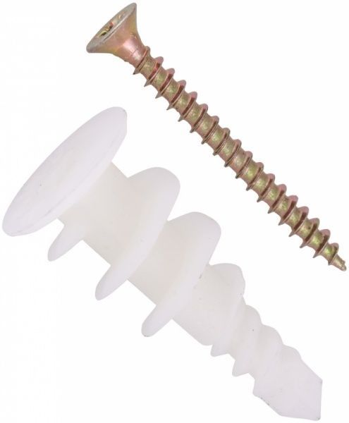 Дюбель для гипсокартона DRIVA с шурупом 10x30 мм 15 шт. Expert Fix