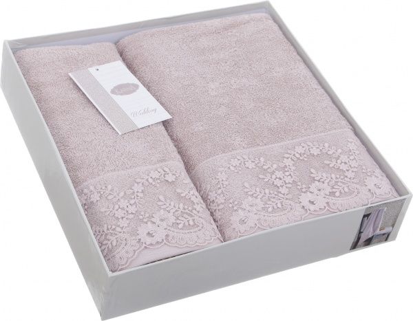 Набор полотенец Elinda бежевый Karna 