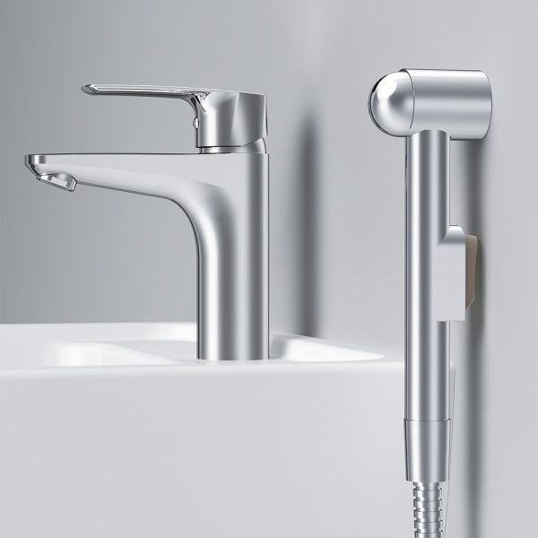 Смеситель для умывальника AM.PM с гигиеническим душем Gem F90E03000