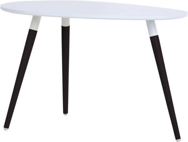 Стол журнальный LEAVES L WHITE (16) 750х500х465 (CH) белый 1.043 700x465мм Nowy Styl 