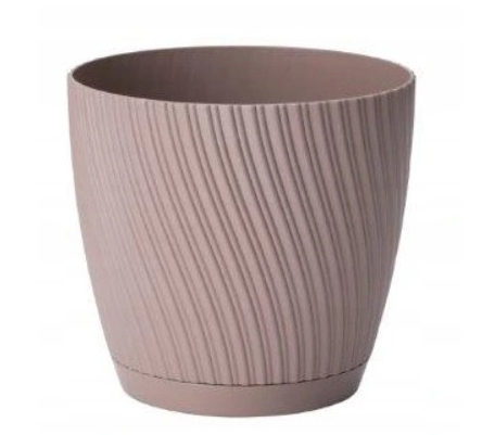 Горщик пластиковий Form Plastic Міка-19 круглий 3,55 л бежевий 