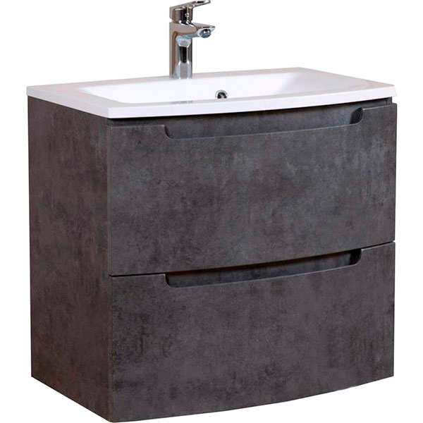Тумба підвісна Aqua Rodos HeadWay 80 см темний мармур консольна під умивальник зі штучного каменя 80