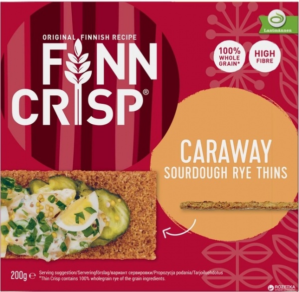 Сухарики Finn Crisp Caraway житні з кмином 200 г