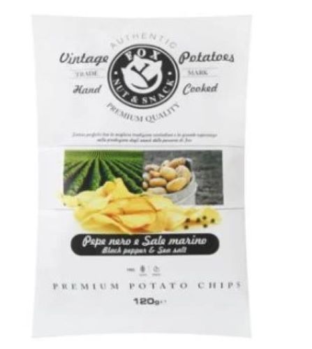 Чипсы Fox nut & snack FOX ITALIA с черным перцем и солью 120 г