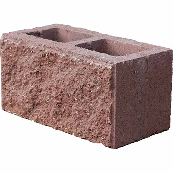 Блок декоративный бетонный колотый 190x390x190 мм венге ЗЖБК им. С. Ковальской