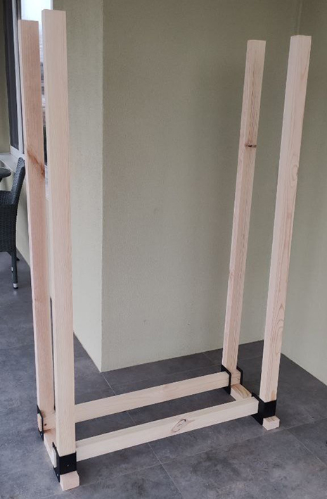 Набір монтажний для брусу 40х30 мм (4 кронштейни + метизи)