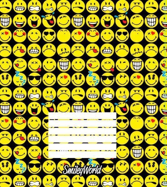Тетрадь школьная 12 листов в линию 4 Smiley