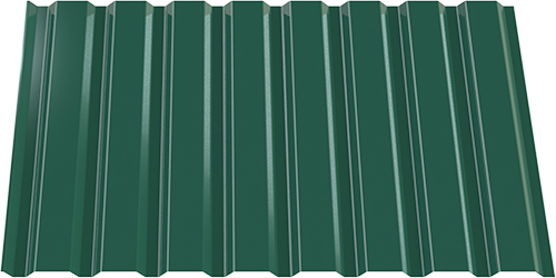 Профнастил глянцевый INDUSTRY ПК 20х910х2000 RAL 6005 (0,3 мм)