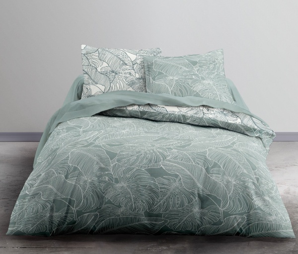 Комплект постільної білизни Laval 2.0 зелений із білим Today 