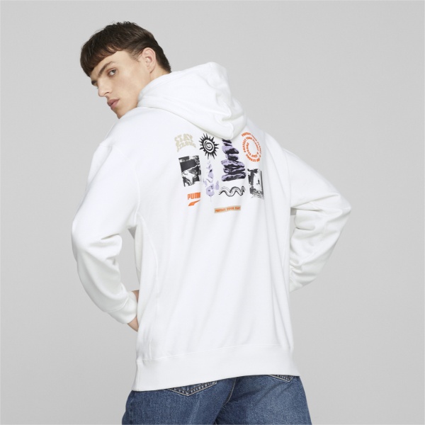 Джемпер Puma DOWNTOWN GRAPHIC HOODIE 53918202 р. M білий