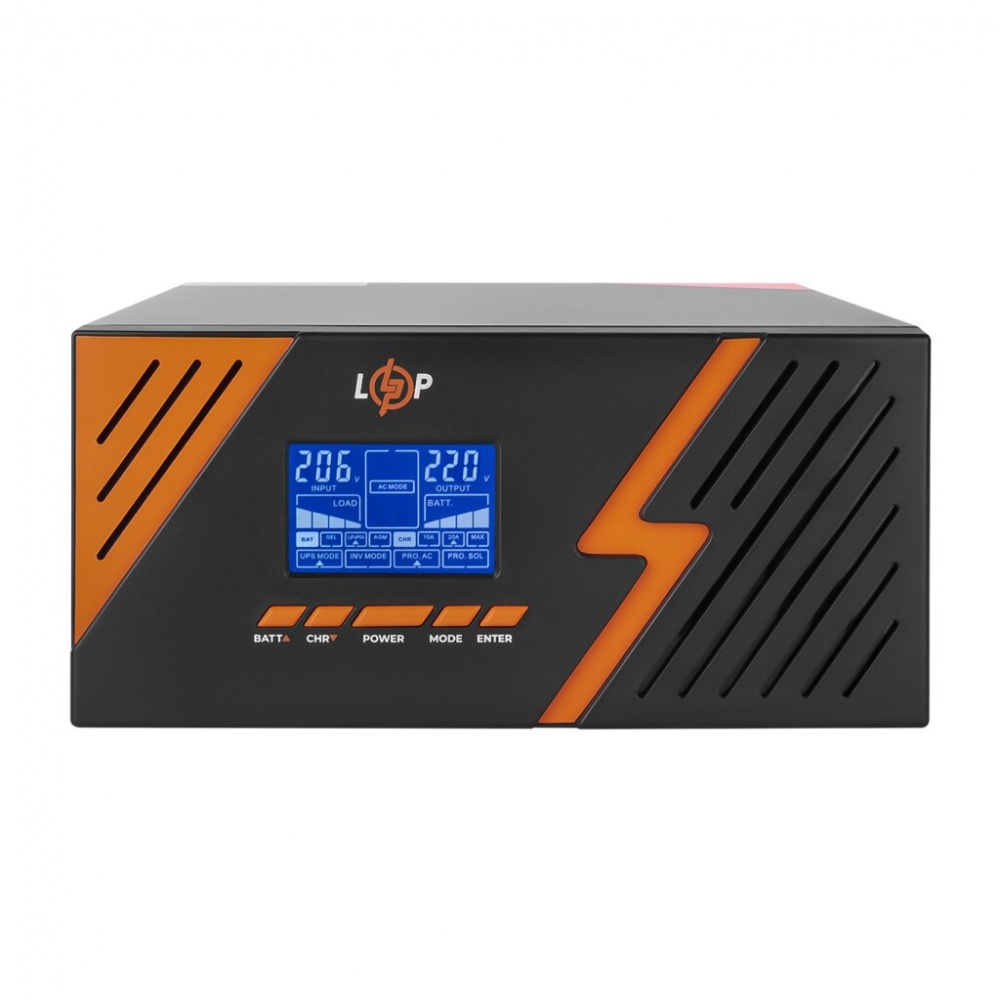 Источник бесперебойного питания LogicPower с правильной синусоидой 12V LPM-PSW-1500VA (1050Вт) Black 22754